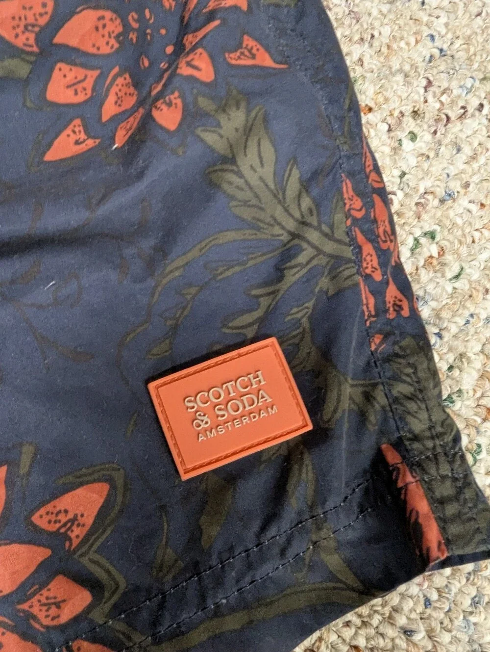 Scotch And Soda Floral Mens Swim Suit